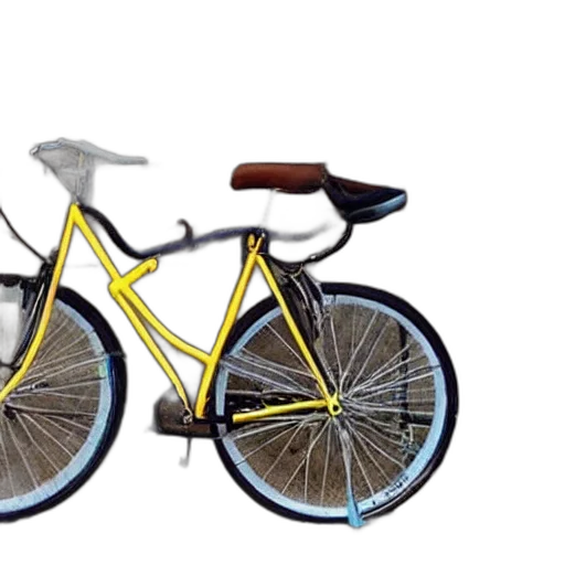 3d render, photorealistic, concept art, bicycle, feet, instead, tires transparent PNG cut-out