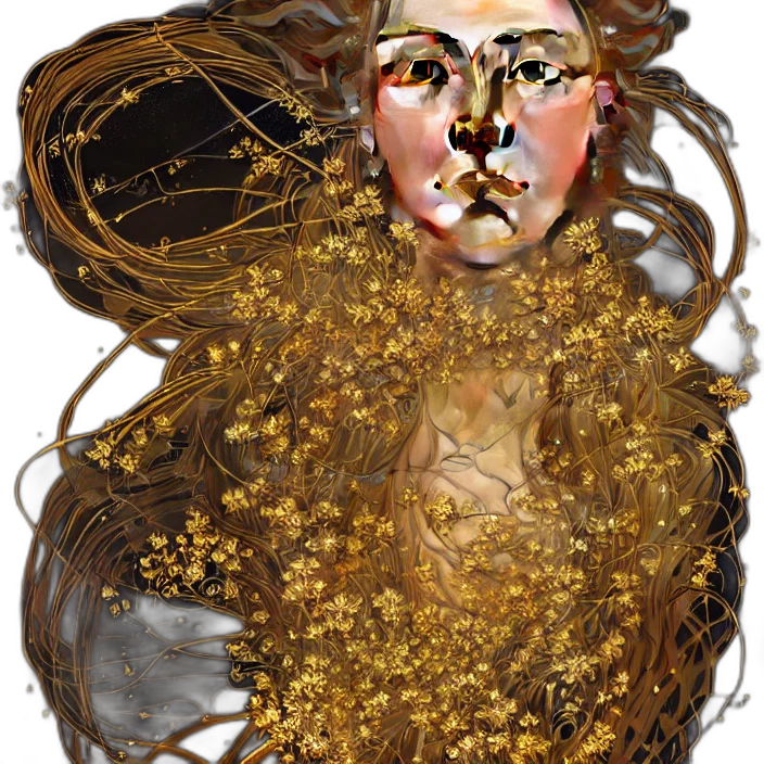 mask, hair, crown, face transparent PNG cut-out
