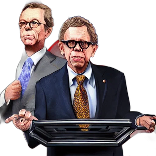 concept art, cartoon, governor, mike, dewine, gta, cover, art transparent PNG cut-out