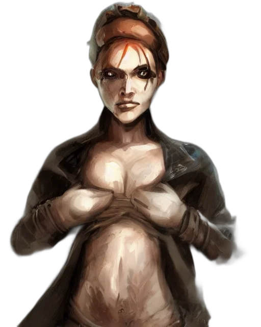 jacket, concept art, cyberpunk, fantasy art transparent PNG cut-out