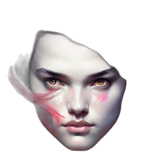face, mask, crown, creature transparent PNG cut-out