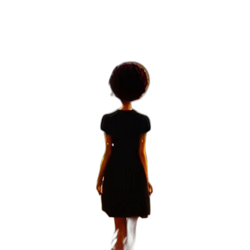 dress, hair, robot, staff, 3d render, concept art, cartoon, photorealistic transparent PNG cut-out