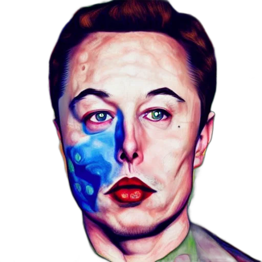 face, mask, robot, watercolor transparent PNG cut-out