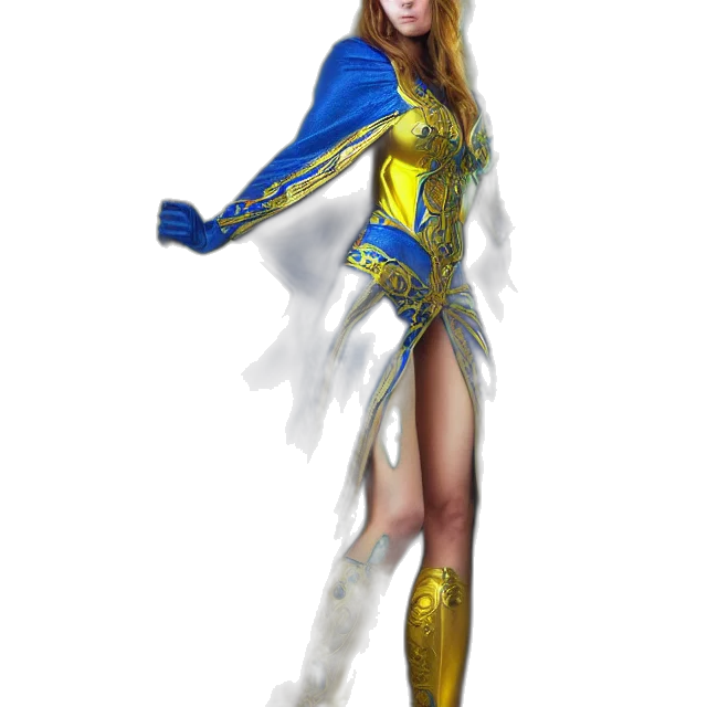 dress, staff, concept art, fantasy art transparent PNG cut-out