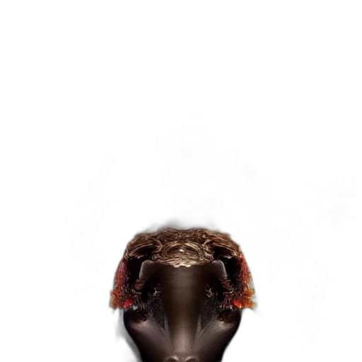 mask, animal, hat, hair, photorealistic, 3d render, concept art, fantasy art transparent PNG cut-out