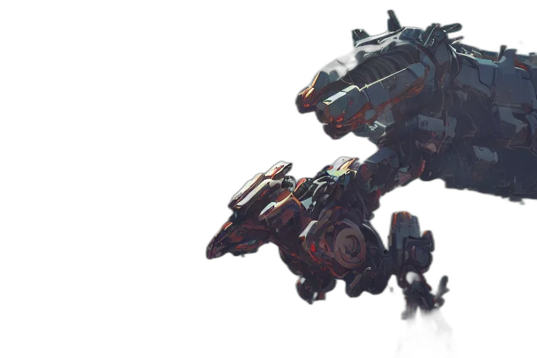 robot, weapon, dragon, creature transparent PNG cut-out