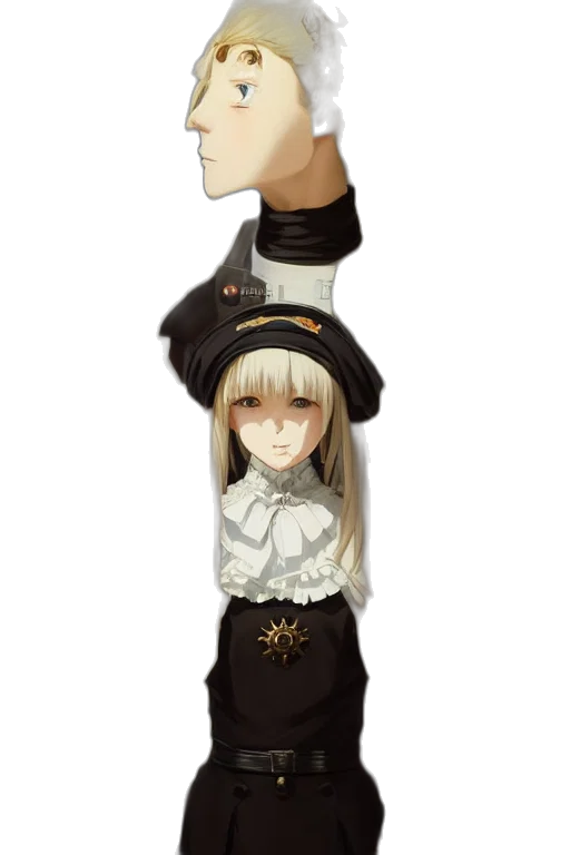 staff, hat, dress, crown transparent PNG cut-out
