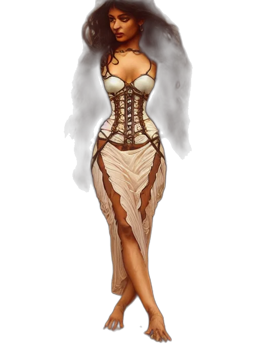 dress, fantasy art, concept art, pixel art, comic book art, earth tones, cute, brown transparent PNG cut-out