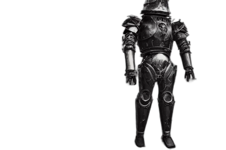 robot, sword, staff, mask transparent PNG cut-out