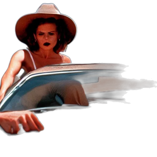 hat, car, photorealistic, concept art, vaporwave, comic book art, underwater, neon lights transparent PNG cut-out