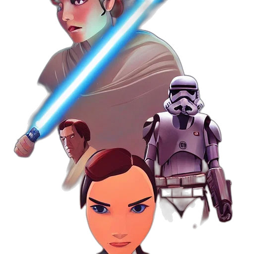 staff, concept art, comic book art, pixel art transparent PNG cut-out