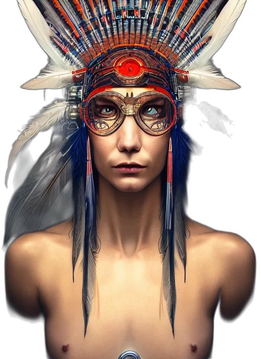 crown, mask, face, jewelry, fantasy art, concept art, photorealistic, cyberpunk transparent PNG cut-out