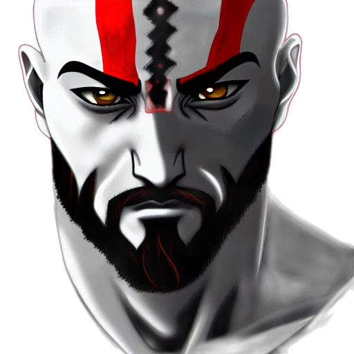 face, mask, fantasy art, comic book art, concept art, photorealistic, red, portrait transparent PNG cut-out