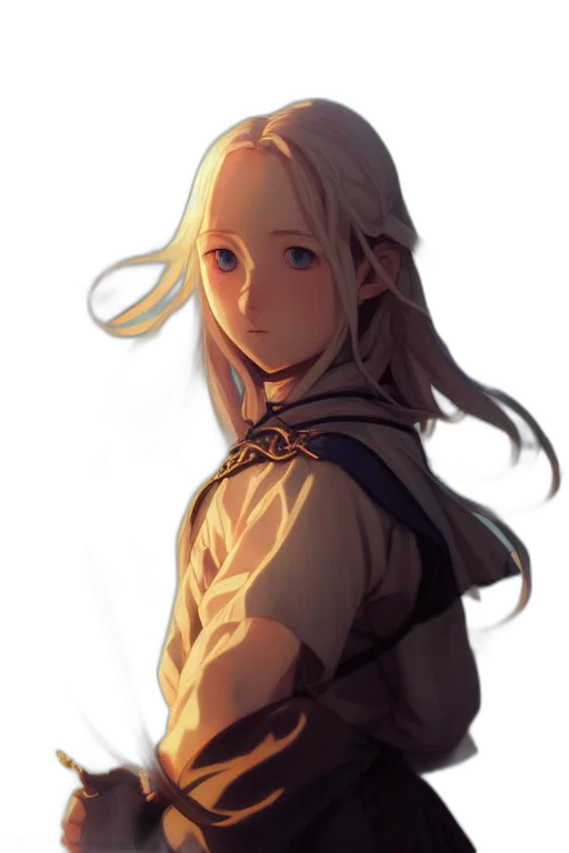 staff, face, dress, sword transparent PNG cut-out