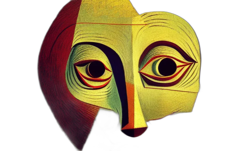 mask, face, robot, crown transparent PNG cut-out