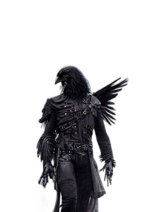 jacket, weapon, animal, staff transparent PNG cut-out
