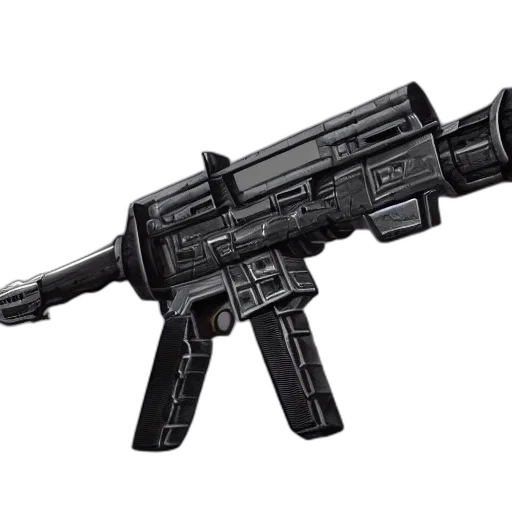 weapon, concept art, 3d render, cyberpunk transparent PNG cut-out