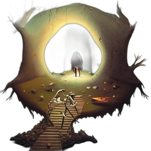 creature, mask, face, crown transparent PNG cut-out