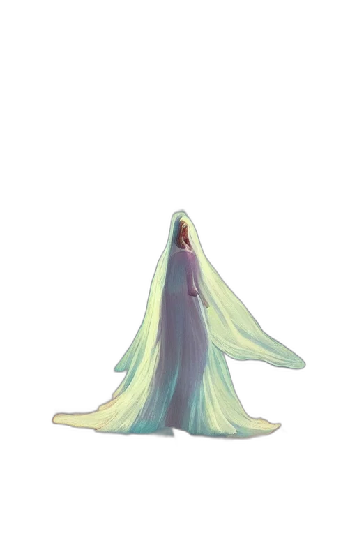 dress, creature, crown, staff, concept art, pixel art, fantasy art, watercolor transparent PNG cut-out
