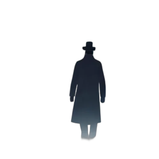 hat, staff, jacket, robot transparent PNG cut-out
