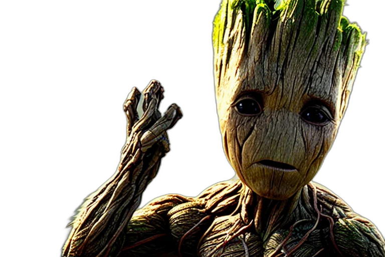 creature, tree, face, hair, 3d render, comic book art, concept art, photorealistic transparent PNG cut-out