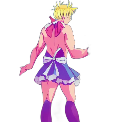 dress, concept art, anime, pixel art transparent PNG cut-out