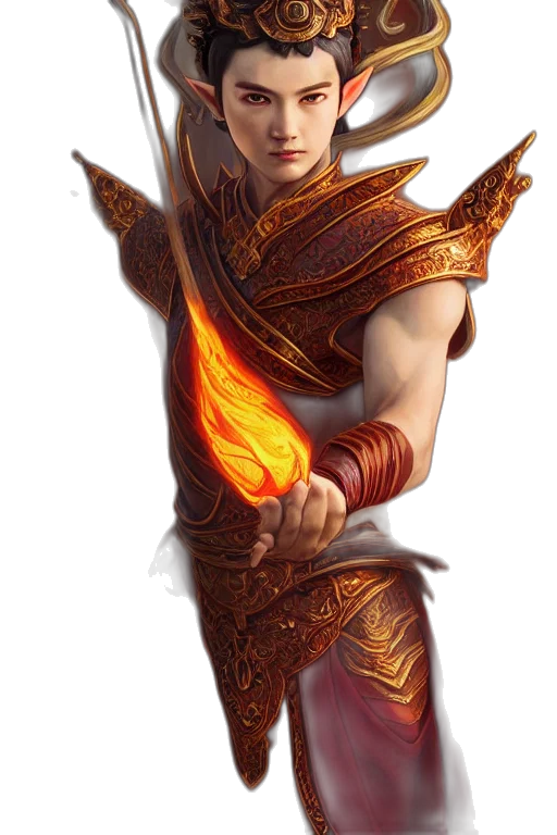 dragon, staff, sword, fantasy art, concept art, photorealistic, pixel art, fire transparent PNG cut-out