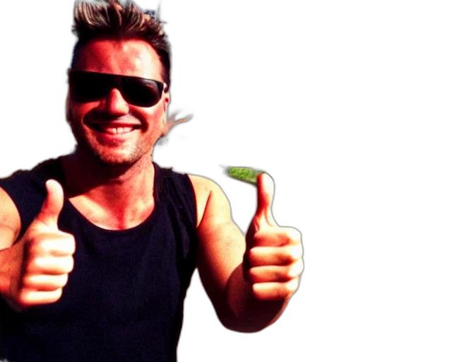 staff, selfie, man, wearing, tank, top, sunglasses, drinking transparent PNG cut-out