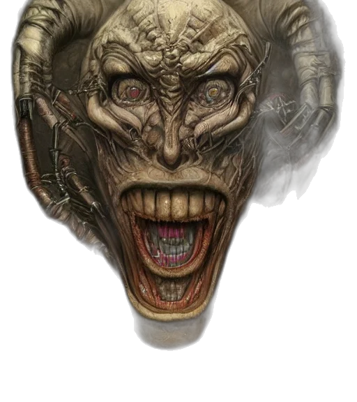 mask, face, creature, concept art transparent PNG cut-out