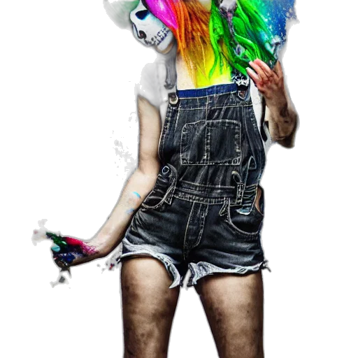 hair, creature, animal, dress, concept art, photorealistic, cartoon, watercolor transparent PNG cut-out