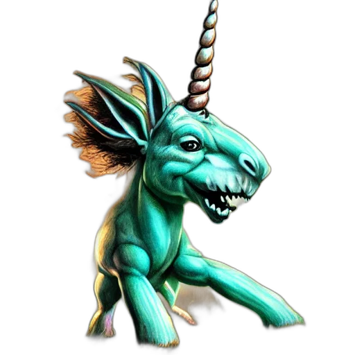 dragon, staff, creature, animal transparent PNG cut-out
