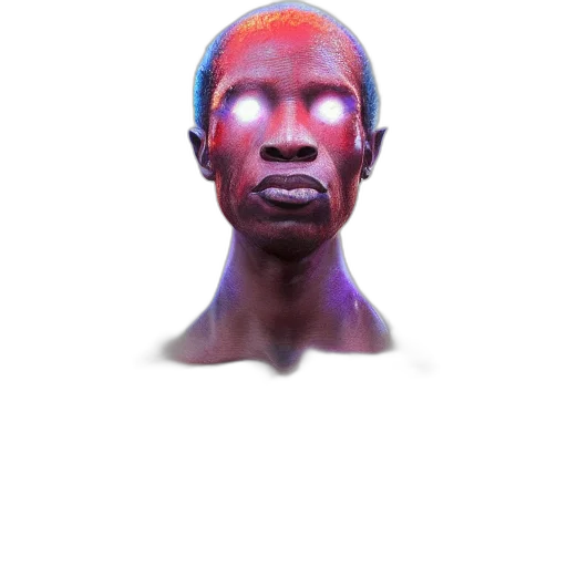 face, mask, staff, creature transparent PNG cut-out