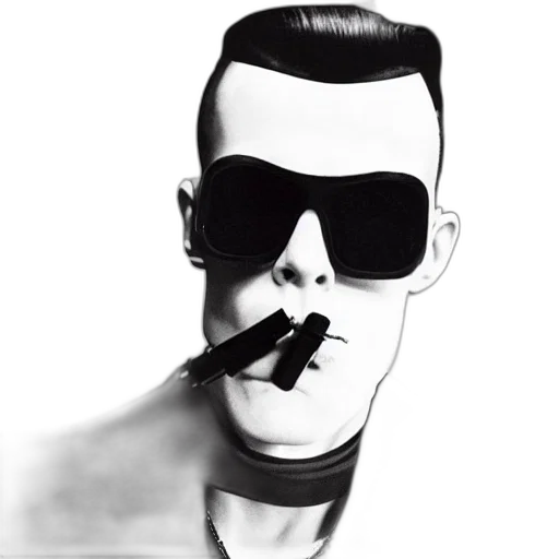 mask, face, jacket, photorealistic transparent PNG cut-out