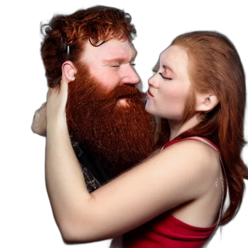 hair, face, photorealistic, fire transparent PNG cut-out
