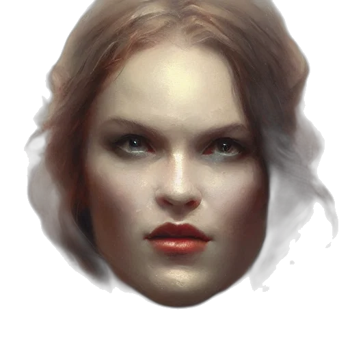 face, mask, crown, hair transparent PNG cut-out