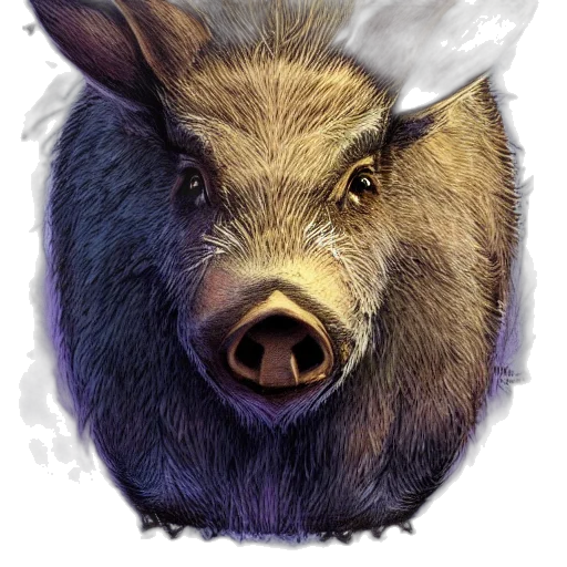 animal, creature, face, staff, photorealistic, concept art, watercolor, fantasy art transparent PNG cut-out