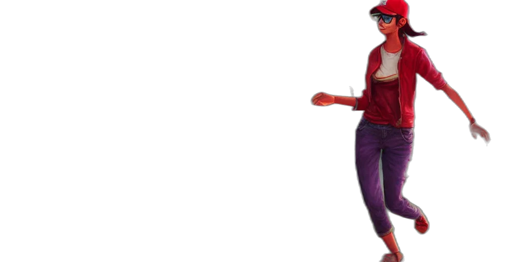 staff, mask, 3d render, concept art, pixel art, comic book art, red, character transparent PNG cut-out
