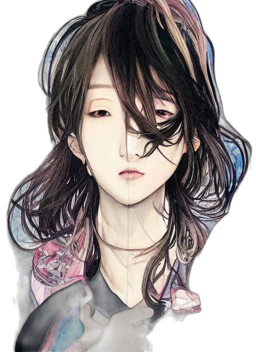 face, mask, flower, dress transparent PNG cut-out