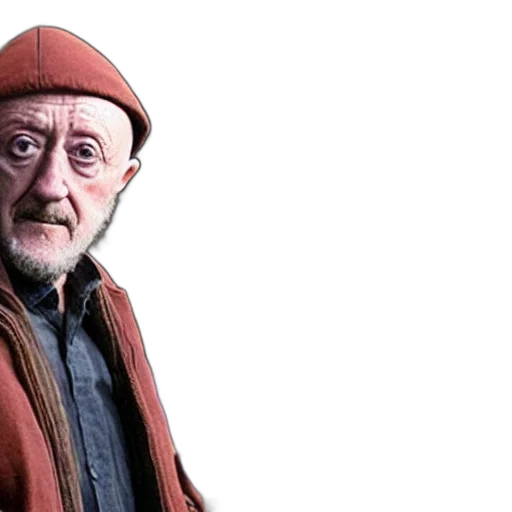 hat, jacket, staff, photorealistic, red, jonathan, banks, garden transparent PNG cut-out