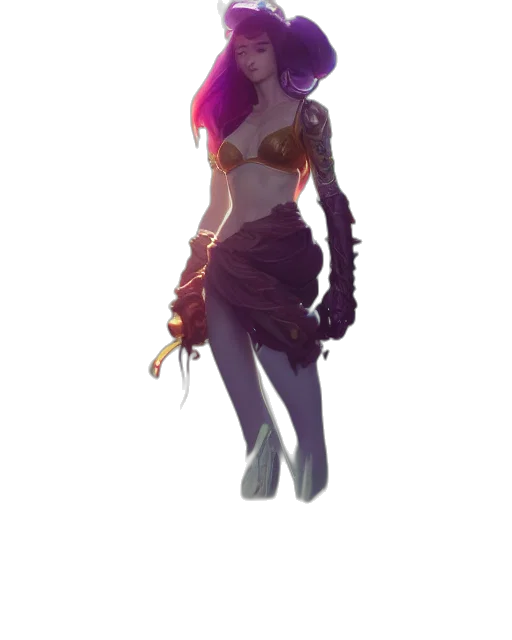 dress, staff, creature, crown, concept art, fantasy art, pixel art, 3d render transparent PNG cut-out