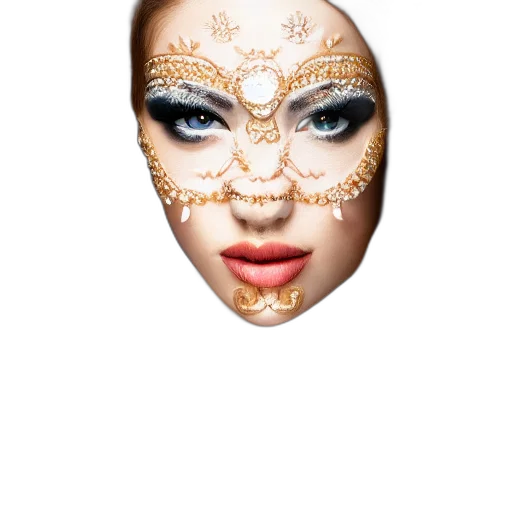 mask, face, jewelry, crown transparent PNG cut-out
