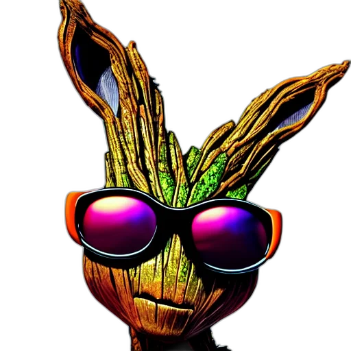 mask, staff, creature, robot transparent PNG cut-out