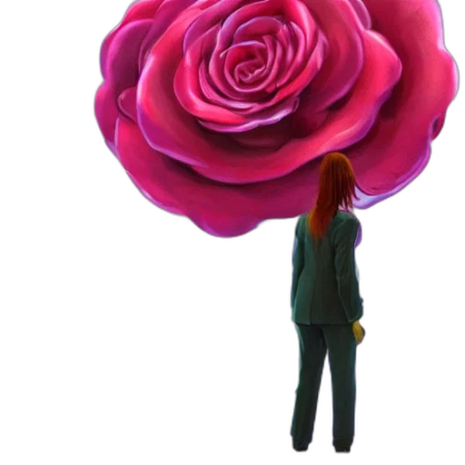 flower, jacket, staff, umbrella transparent PNG cut-out
