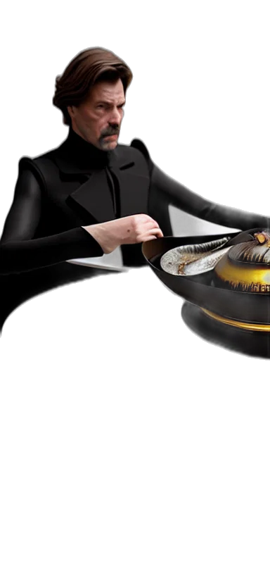 jewelry, staff, hair, robot, 3d render, concept art, photorealistic, fantasy art transparent PNG cut-out
