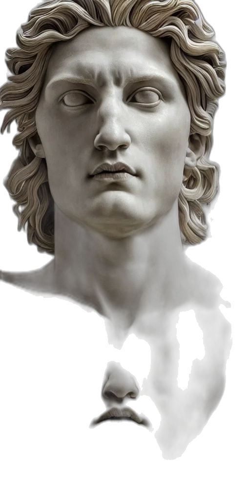 face, mask, crown, staff transparent PNG cut-out