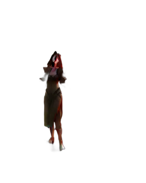 creature, staff, animal, dress, concept art, 3d render, pixel art, anime transparent PNG cut-out