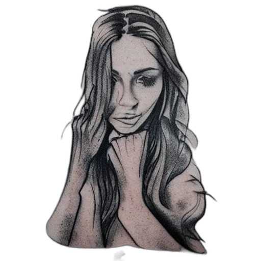 face, dress, jacket, hair transparent PNG cut-out
