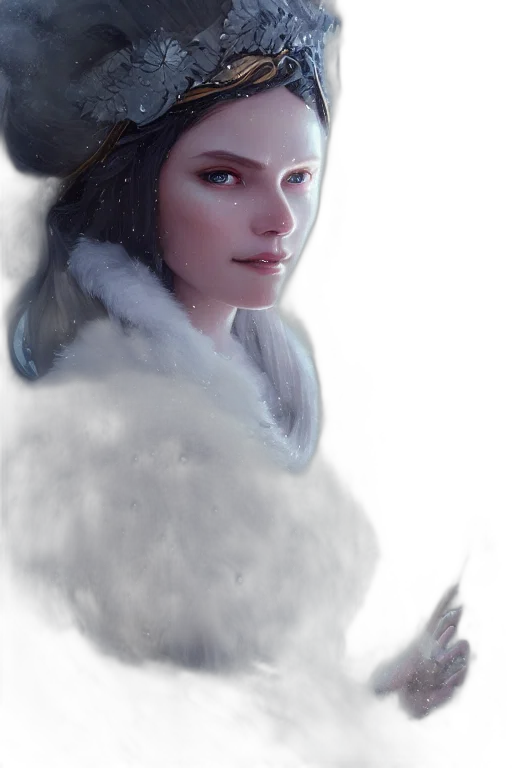 face, crown, dragon, hat, fantasy art, concept art, photorealistic, oil painting transparent PNG cut-out