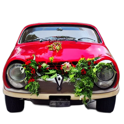 car, photorealistic transparent PNG cut-out