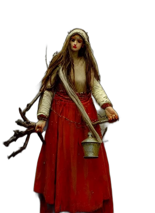staff, sword, weapon, dress transparent PNG cut-out